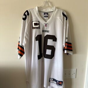 Reebok White and Brown Men's Jersey